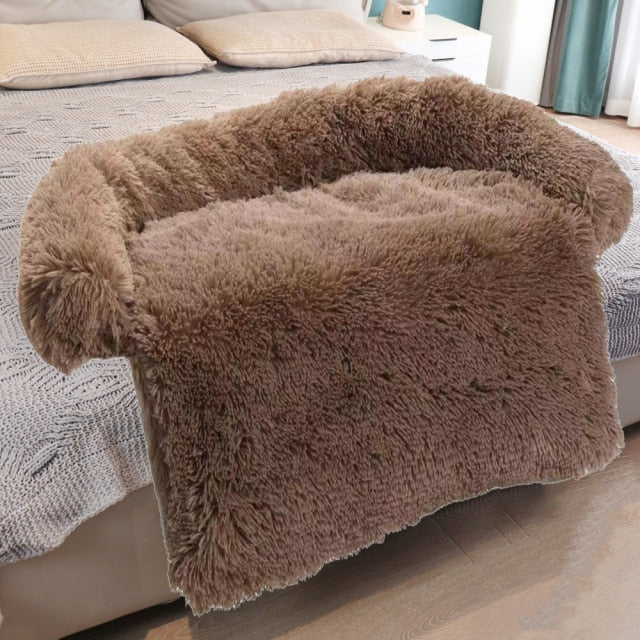 Large Pet Cat Dog Bed Long Plush Warm Bed